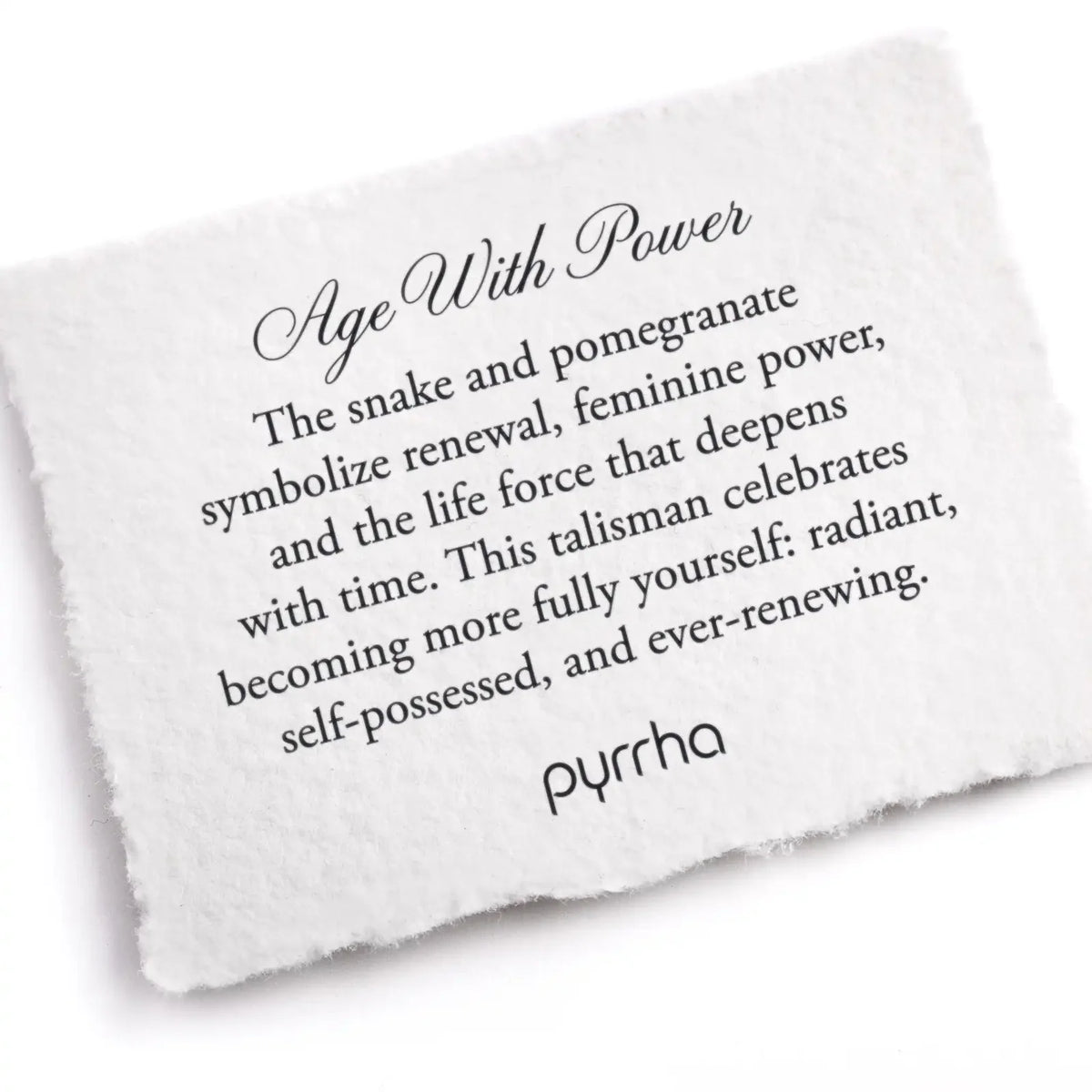 Age With Power Talisman