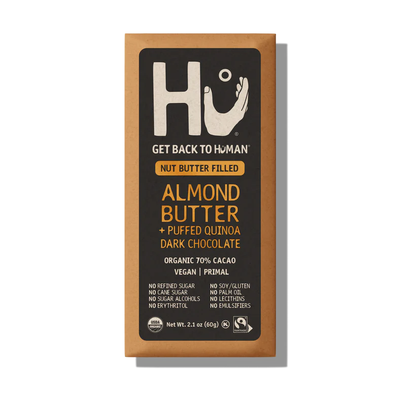Almond Butter + Puffed Quinoa Bar