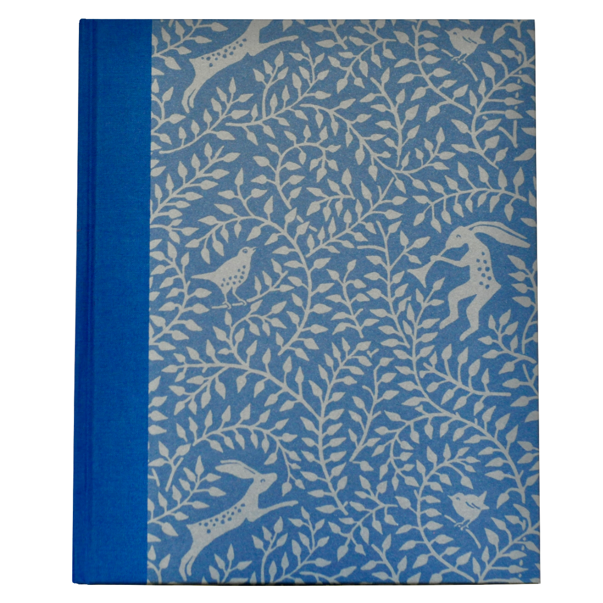 Very Large Hardback Notebook Dancing Hare Blue