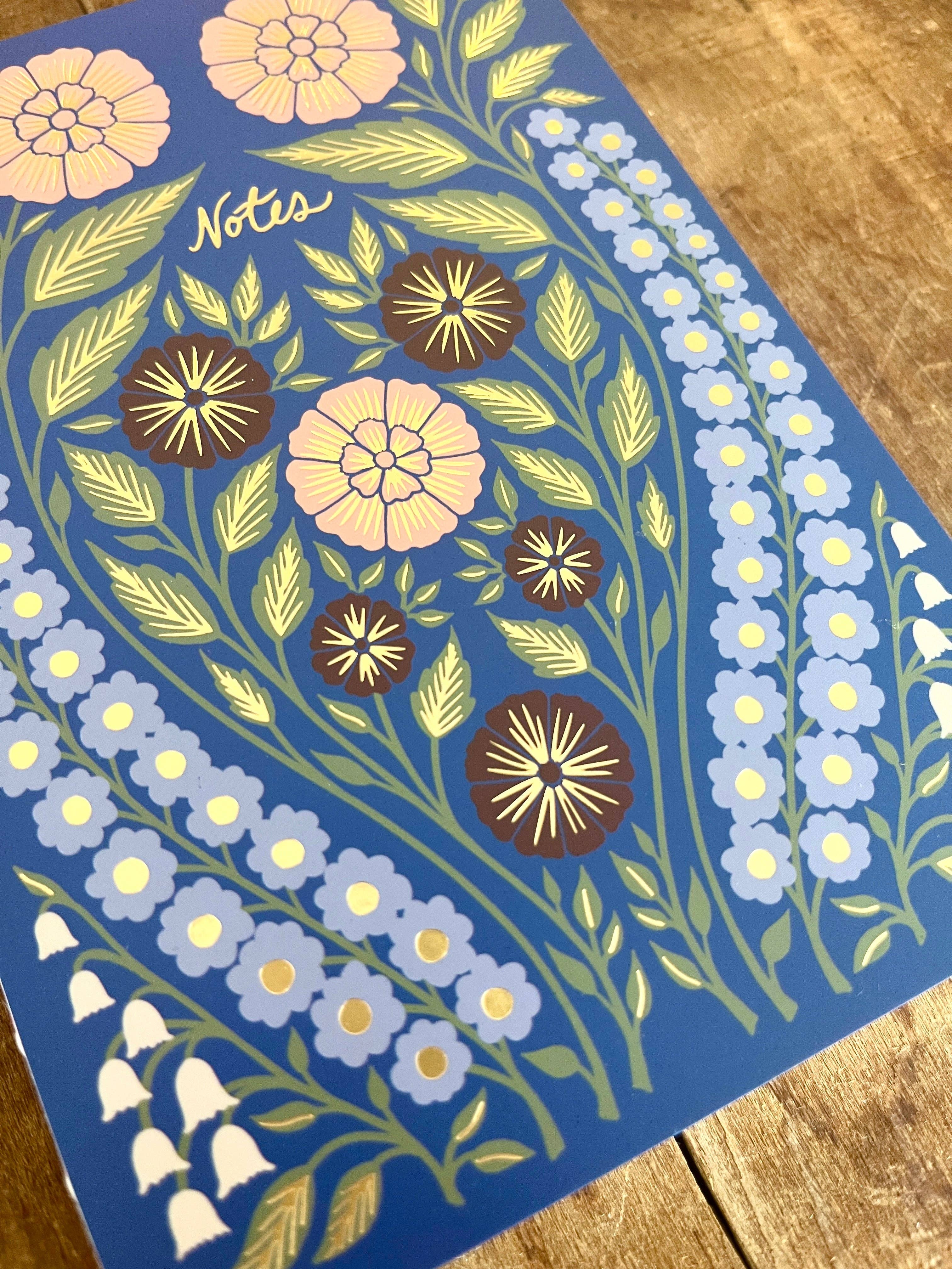 Naked Spine Journal: Foil Floral