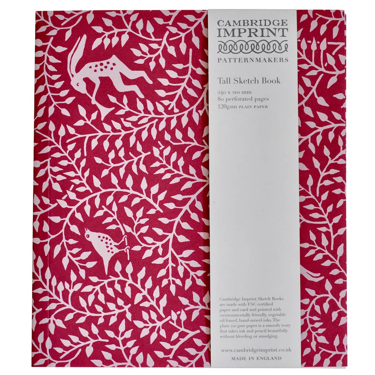 Tall Softback Sketchbook Hare Berry