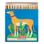 Whippet and Radishes | Square - Safety Matches