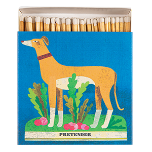 Whippet and Radishes | Square - Safety Matches