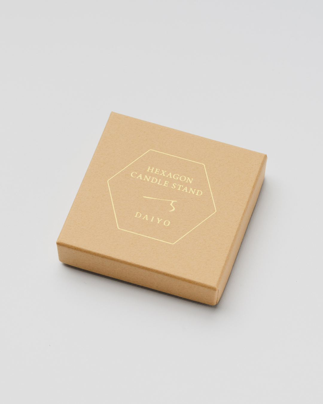 Brass Hexagon Candle Stand