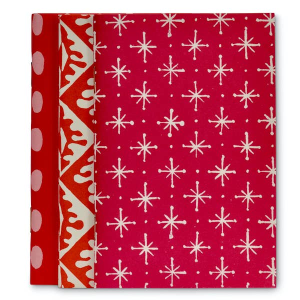 Three Assorted Memo Books for Pocket Folio Red