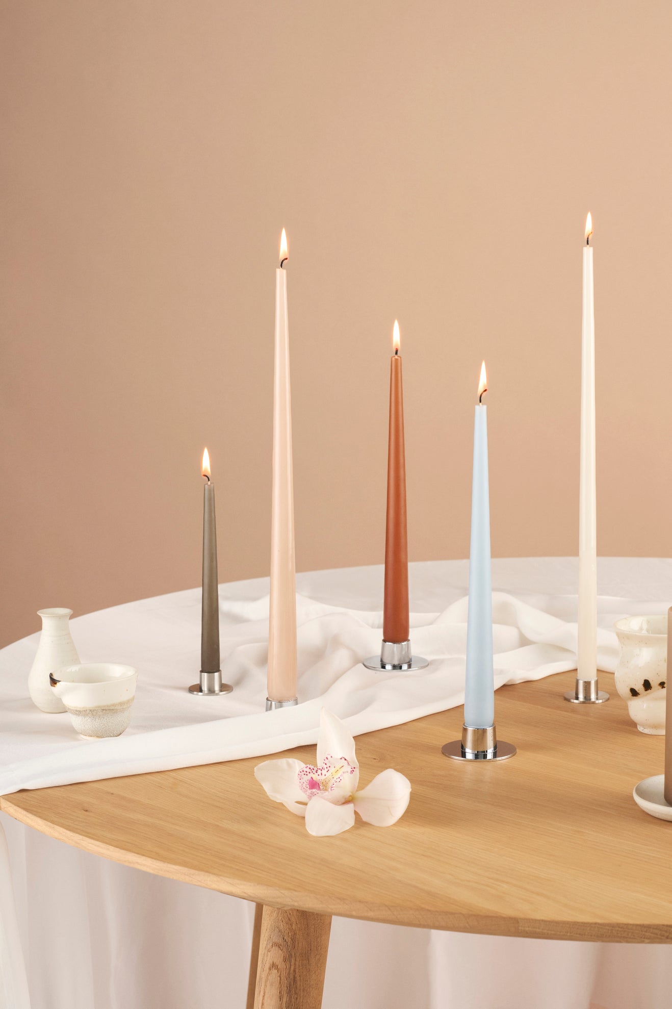 Pair of Taper Candles - 24cm