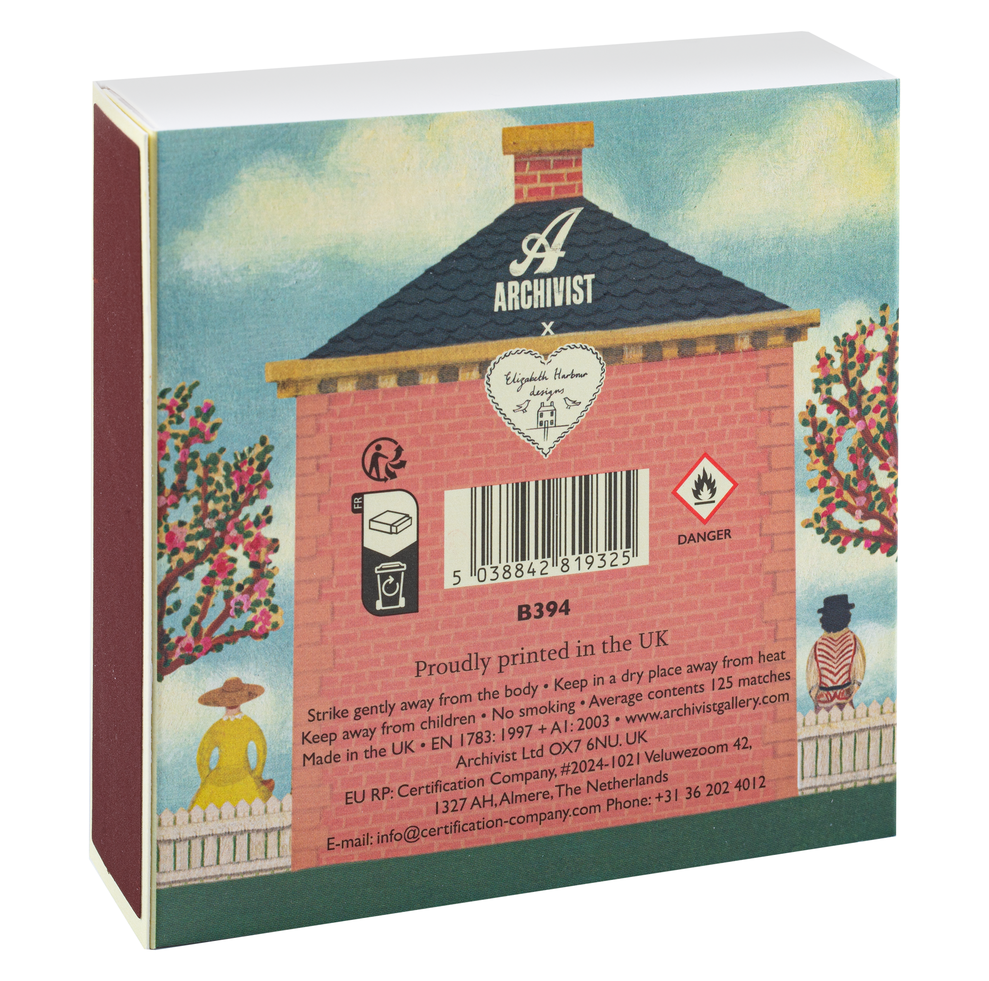 Red Brick | Square - Safety Matches