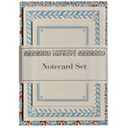 Set of Notecards and Envelopes Sea Urchin Sky and Cocoa