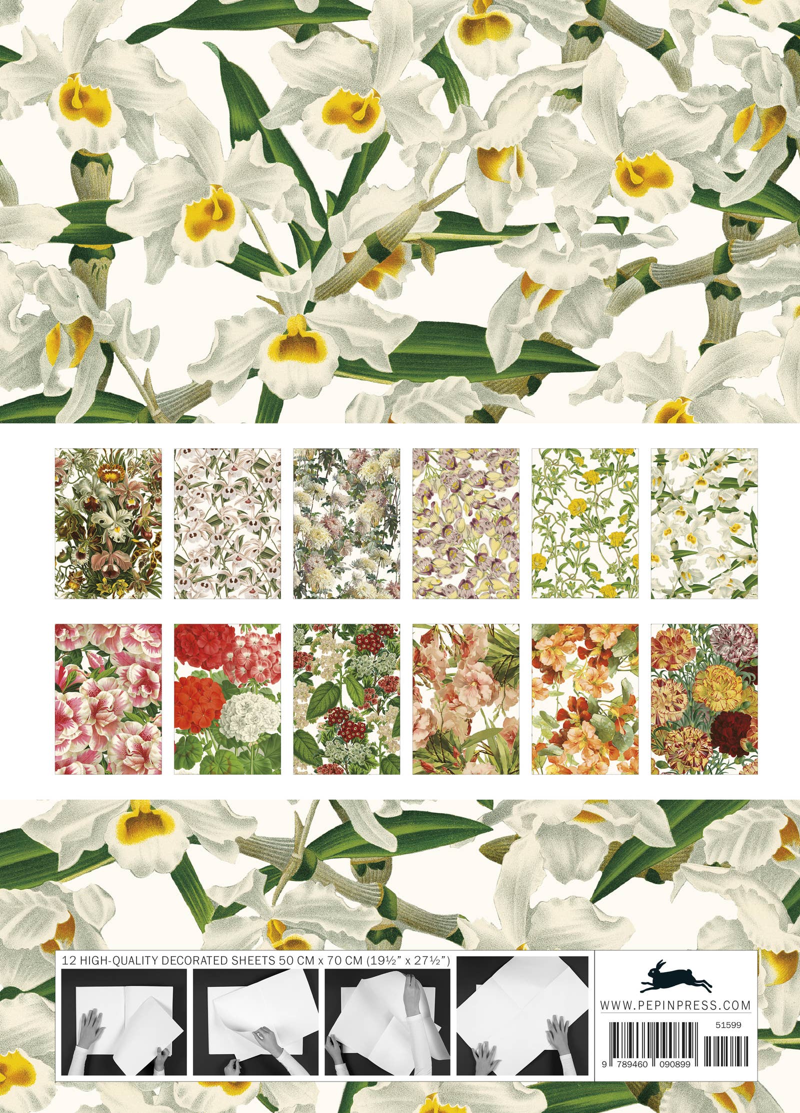 Flower Prints Gift & Creative Paper Book