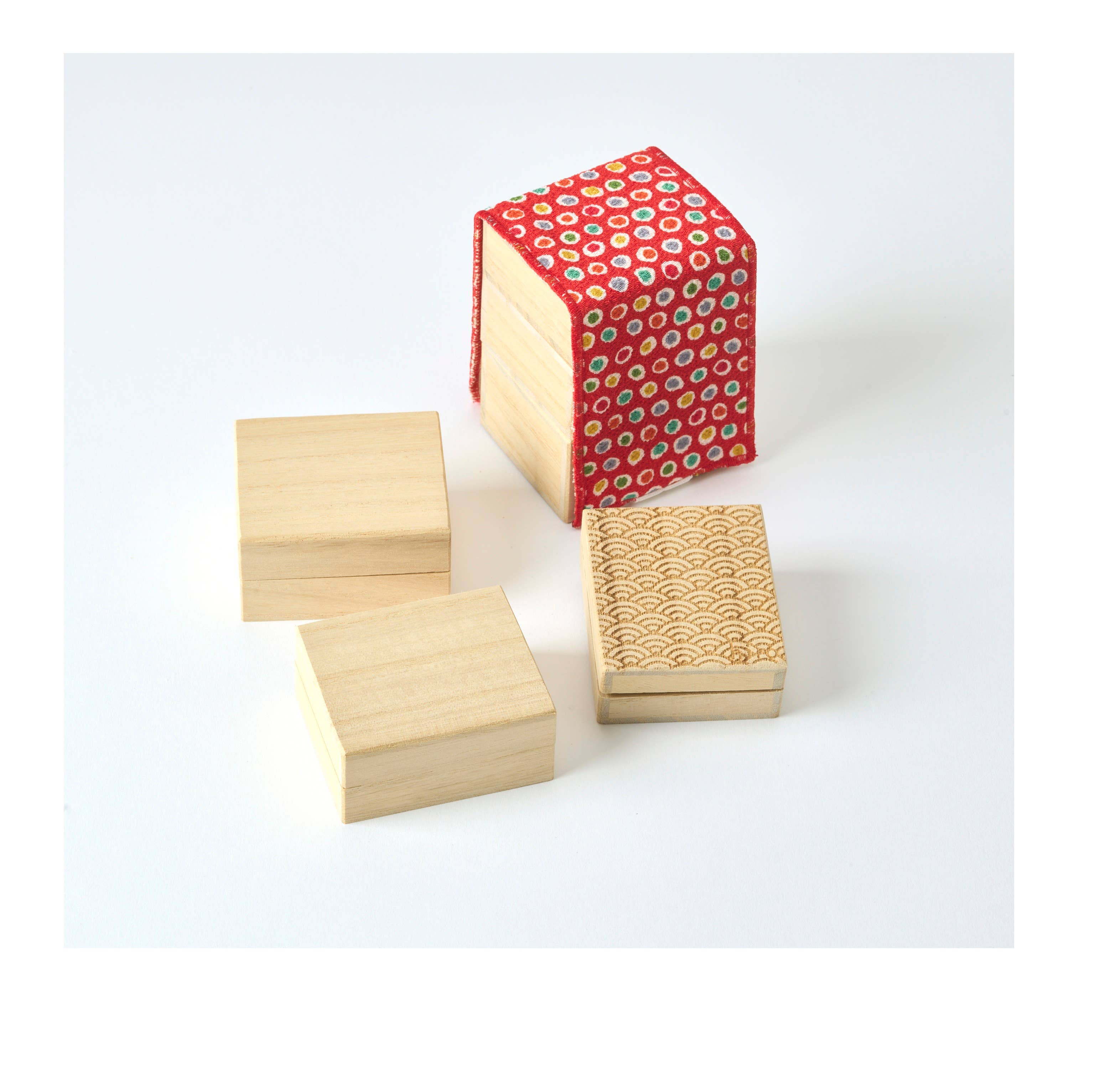Three Tier Sewing Kit - Seigaiha (Wave)