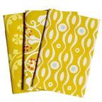Three Assorted Memo Books for Pocket Folio Yellow