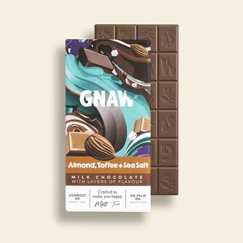 Almond Toffee & Sea Salt Milk Chocoalte Bar