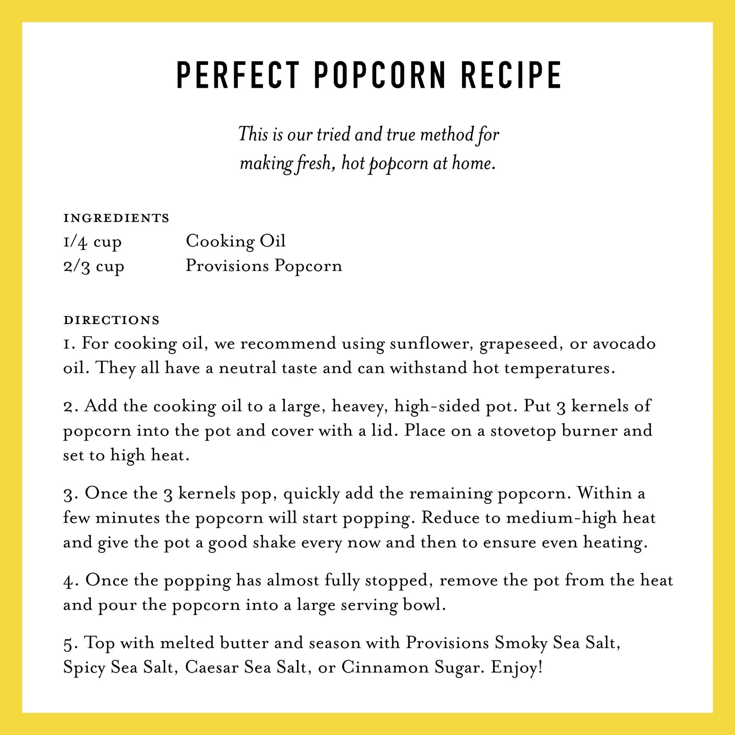 White Gold Popcorn