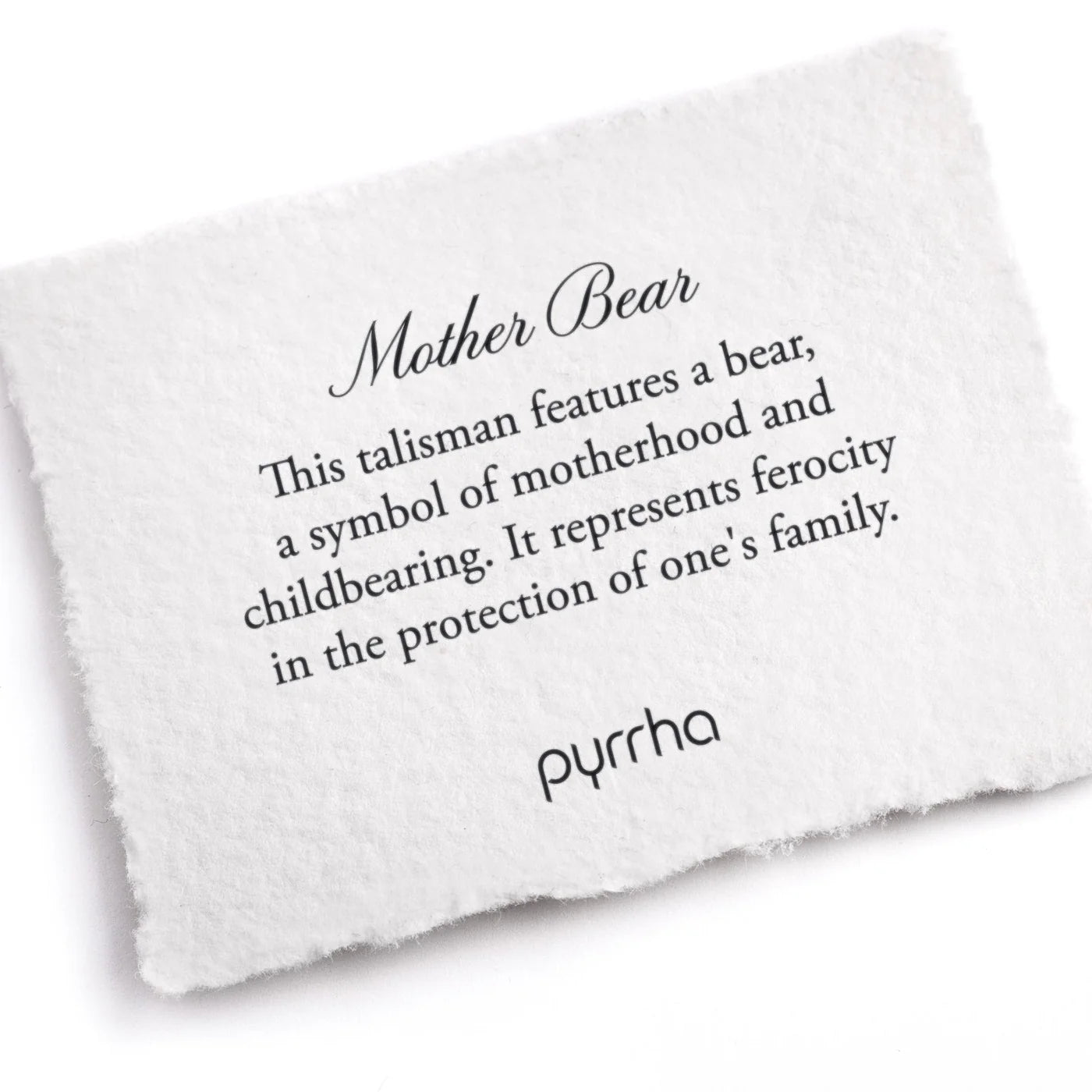 Pyrrha Mother Bear Talisman
