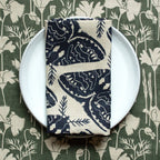 Cool Black Moths Tea Towel