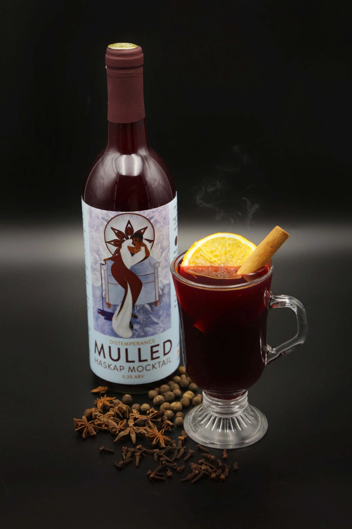 Mulled Haskap Mocktail