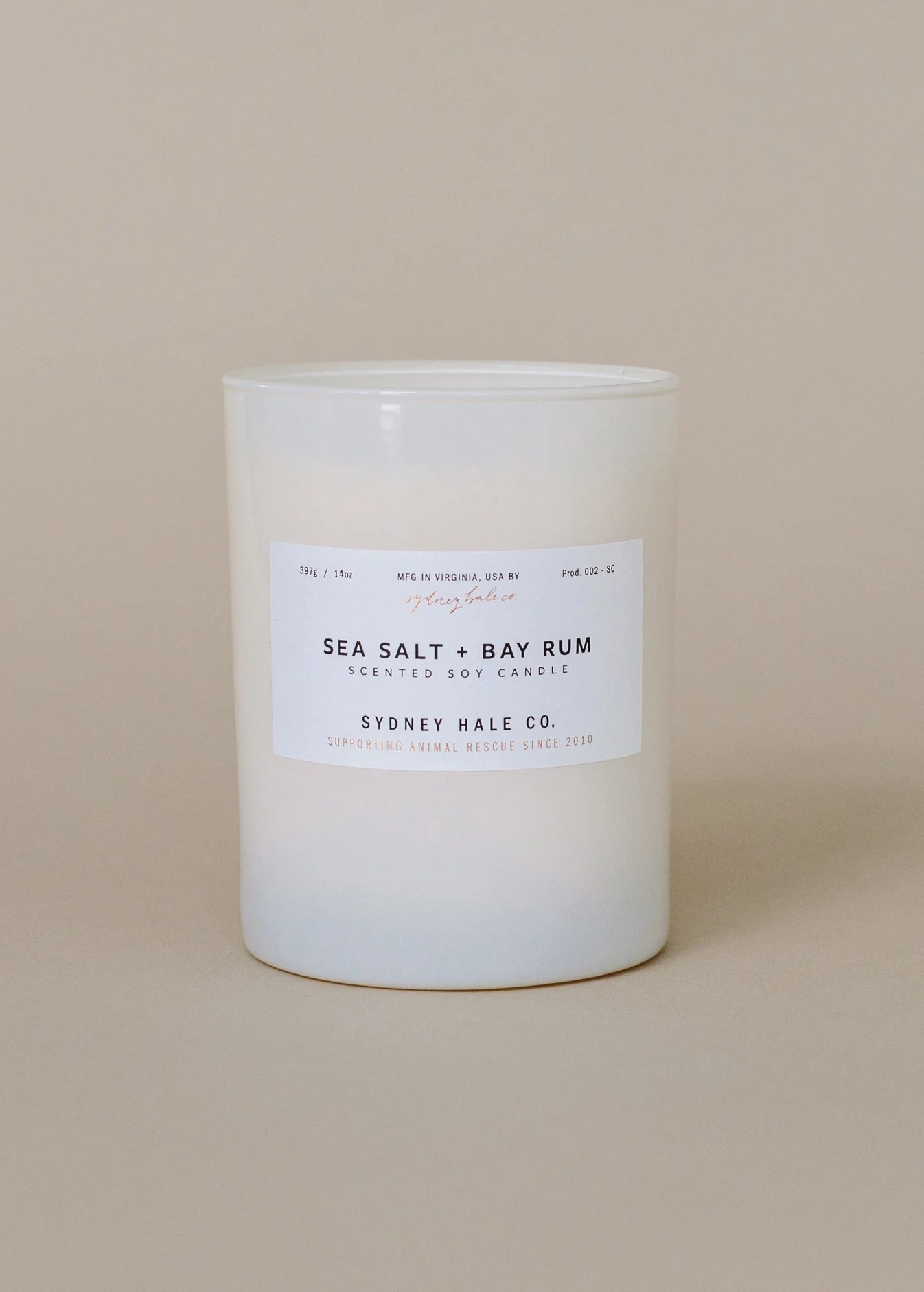 Sea Salt + Bay Rum Candle