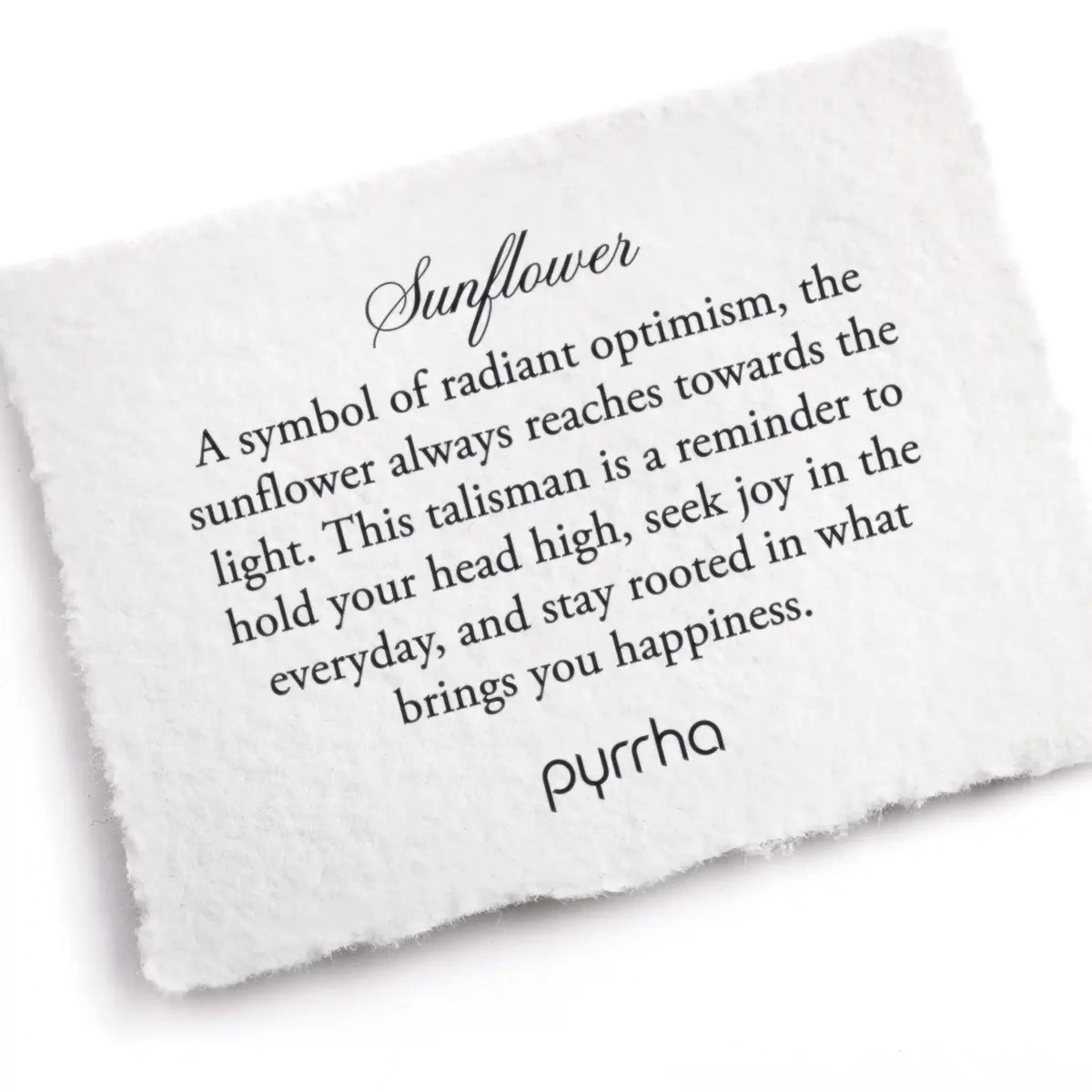Pyrrha Sunflower Talisman